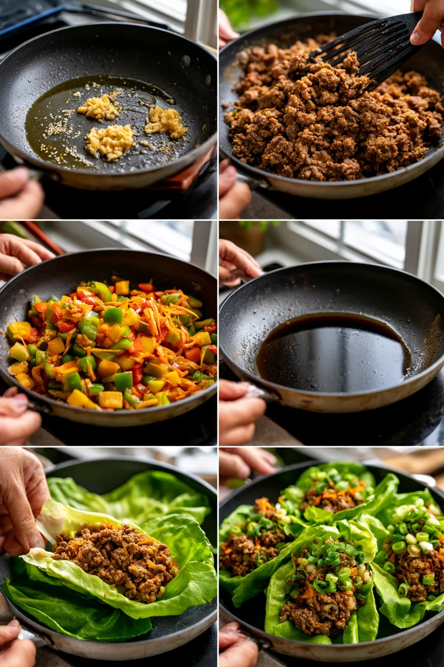 Ground Beef Lettuce Wraps