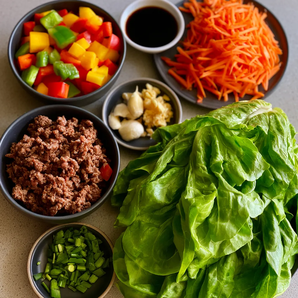Ground Beef Lettuce Wraps