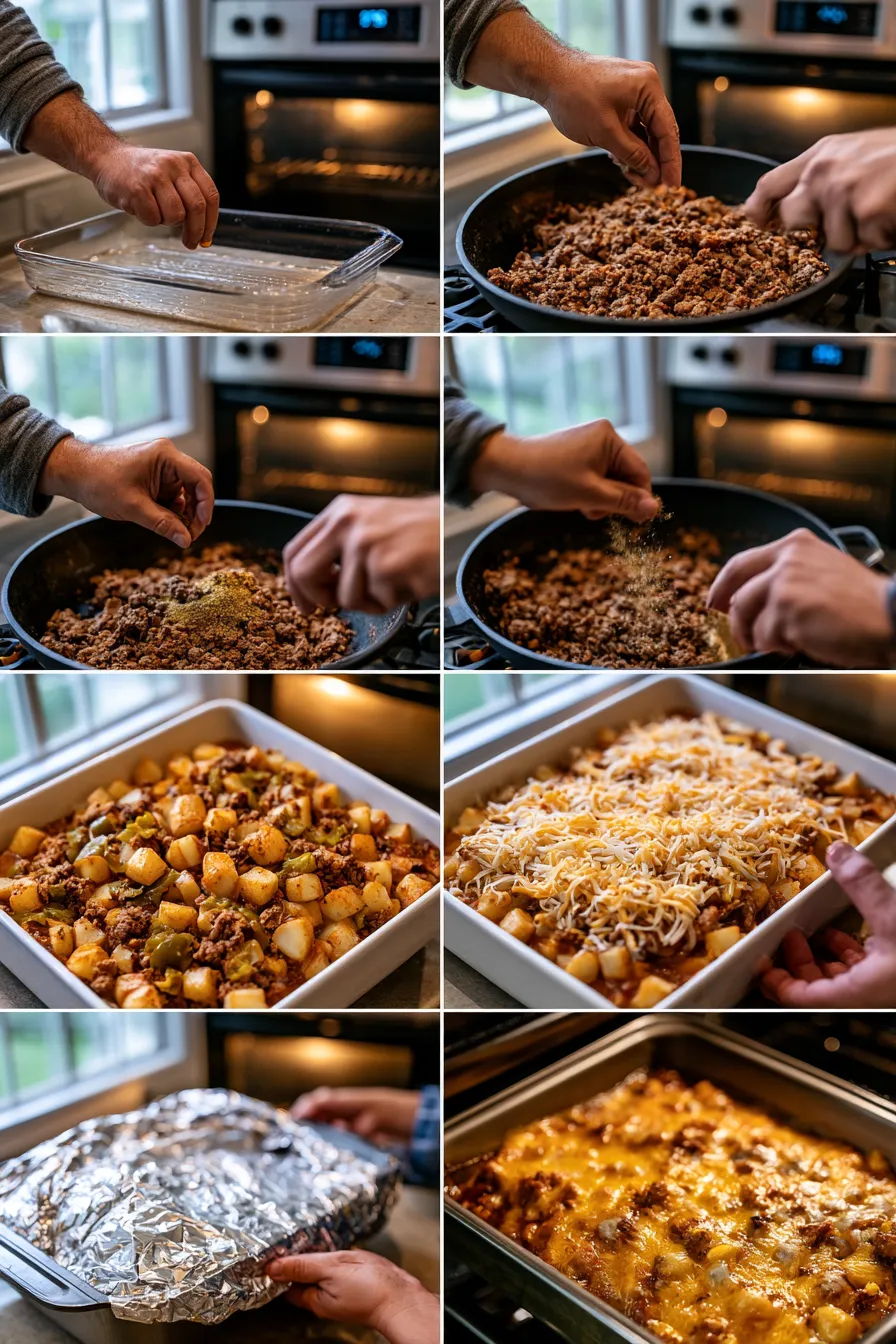 Ground Beef Potato Casserole