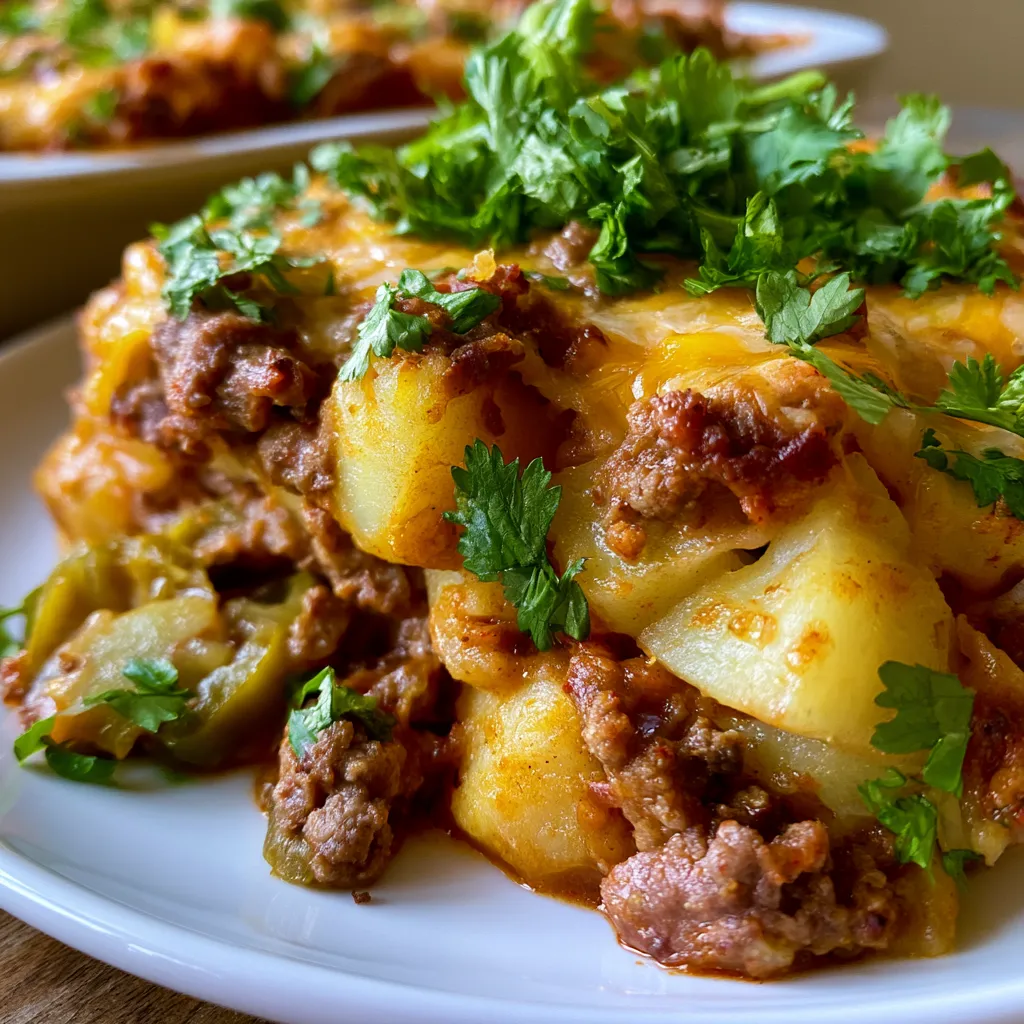 Ground Beef Potato Casserole