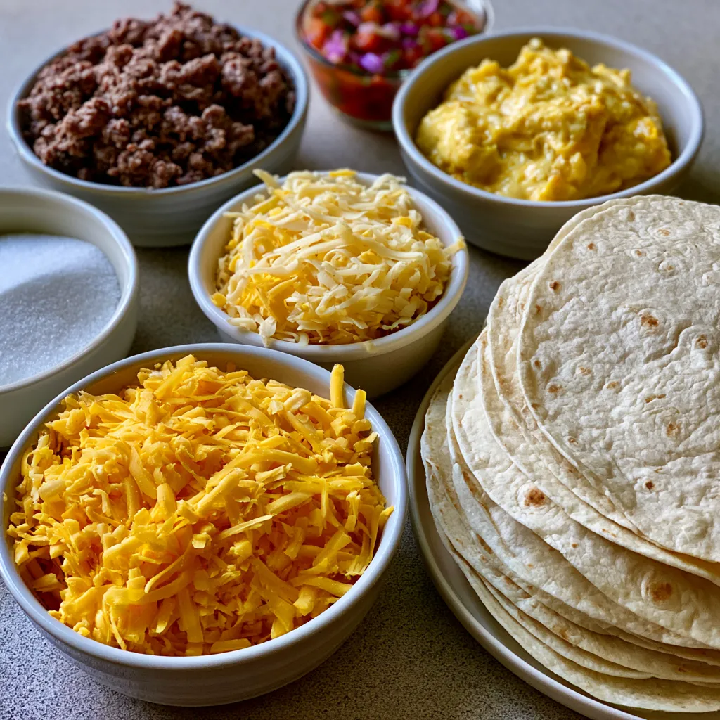 Ground Beef Quesadillas