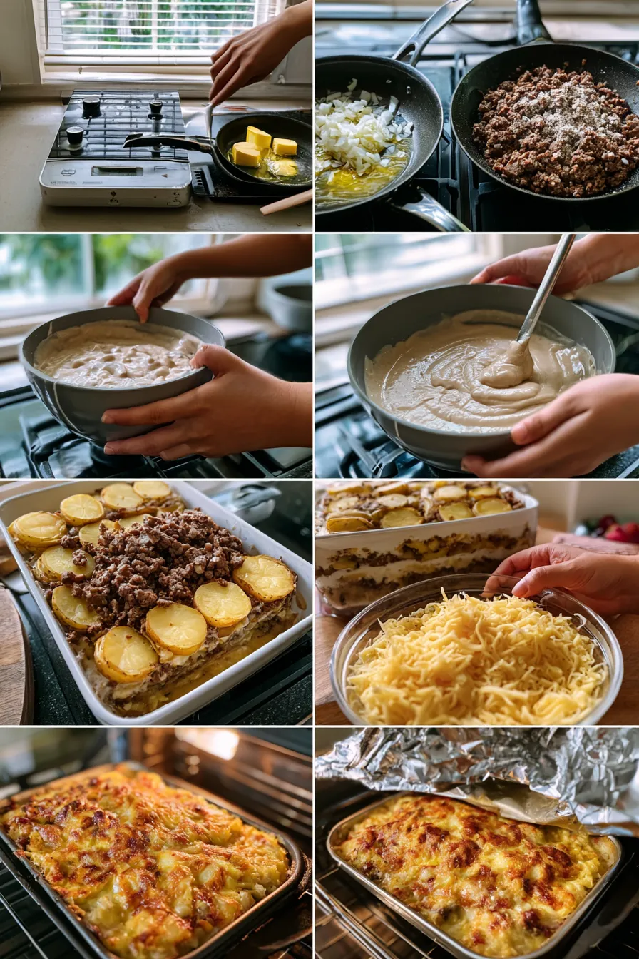 Hamburger Potato Casserole