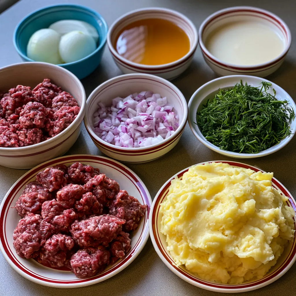 Hamburger Steak in Creamy Dill Sauce