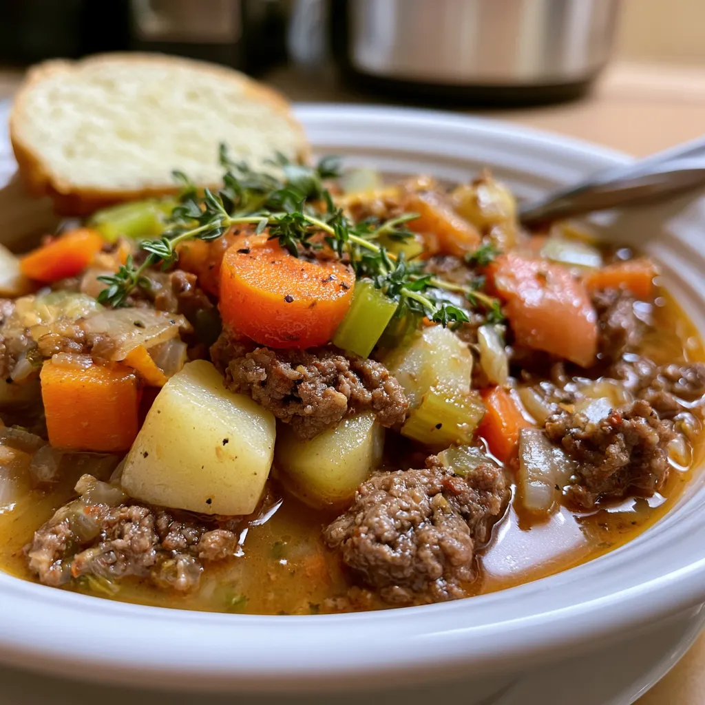 High Protein Ground Beef Stew