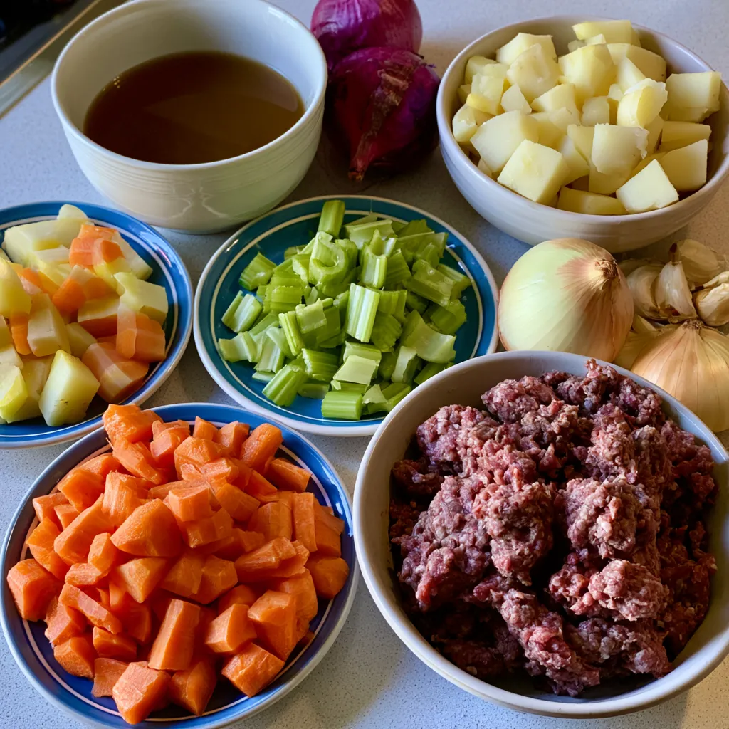 High Protein Ground Beef Stew