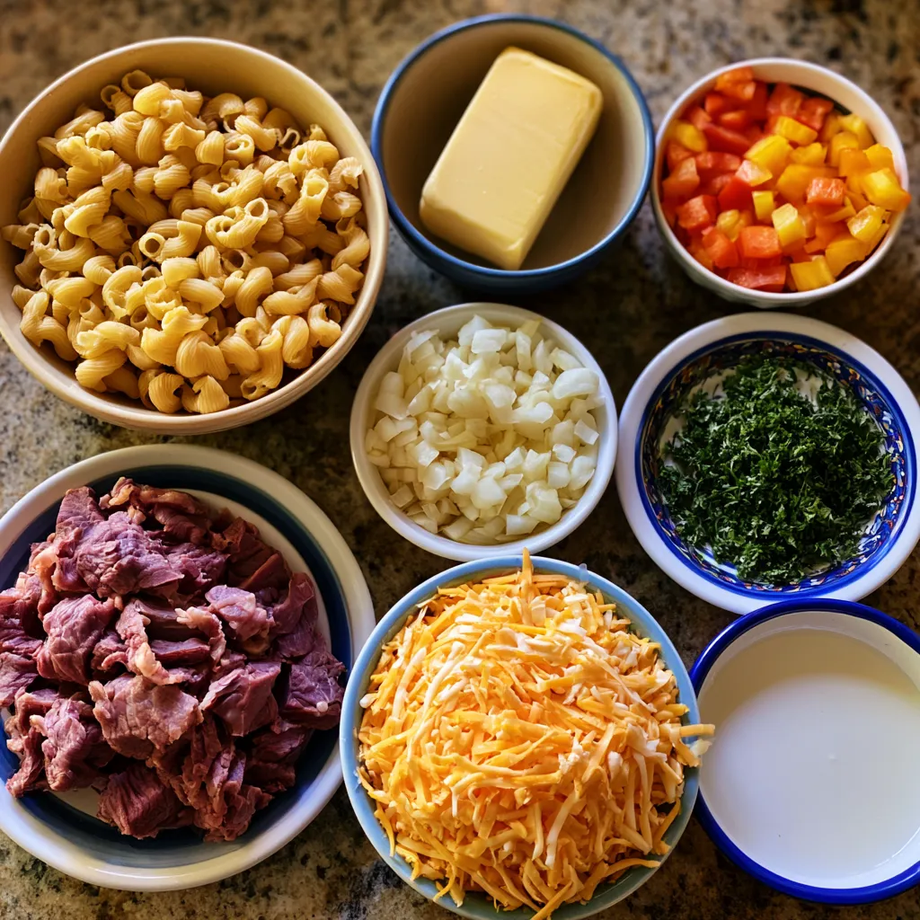 High-Protein Philly Cheesesteak Mac