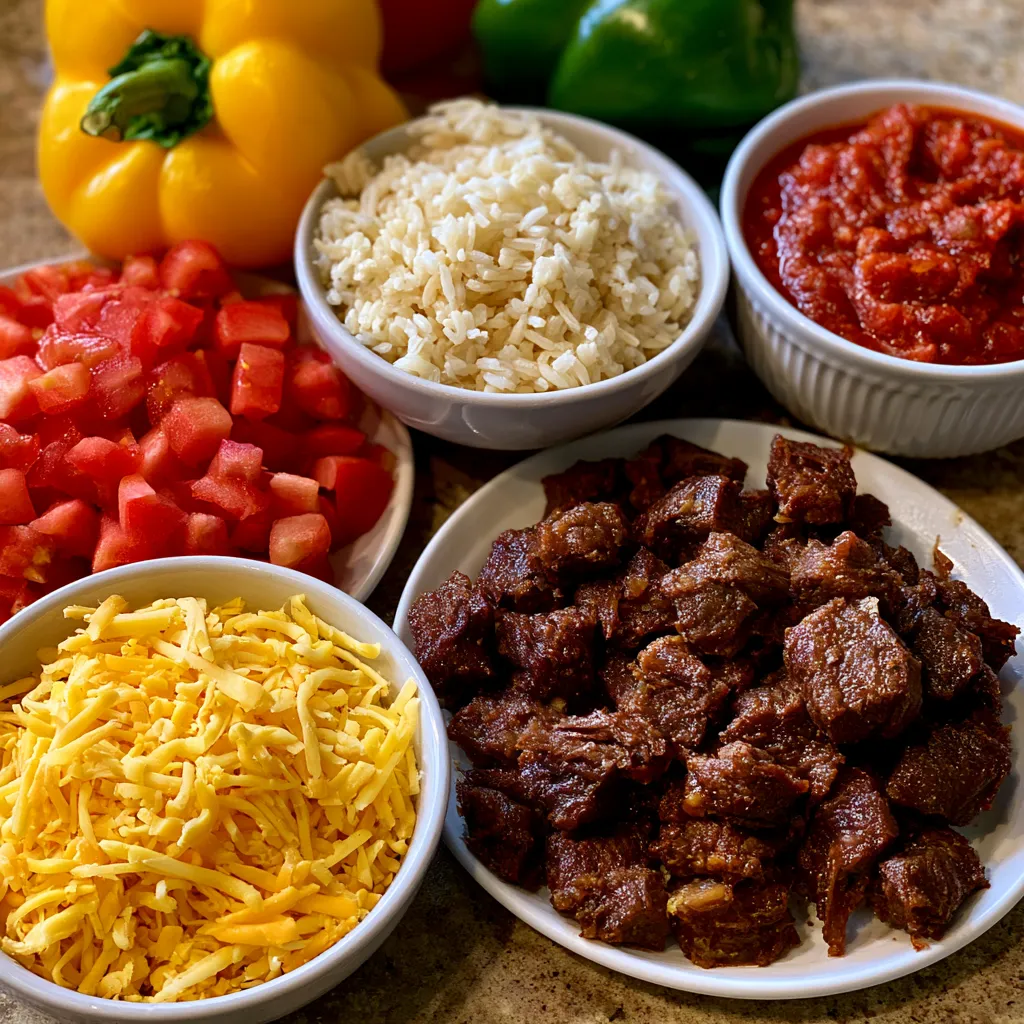 Italian Stuffed Peppers with Rice