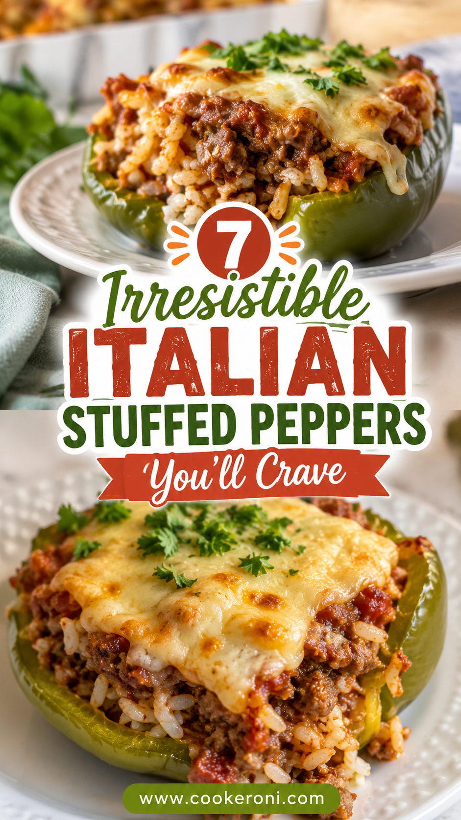 Italian Stuffed Peppers with Rice