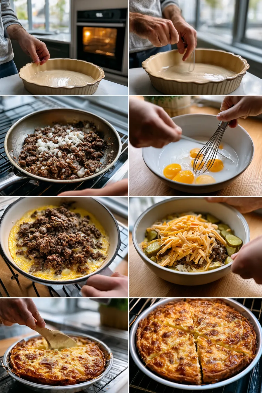 Keto Cheeseburger Pie
