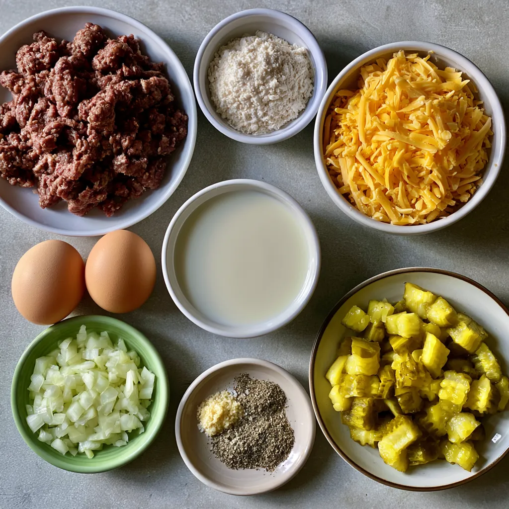 Keto Cheeseburger Pie