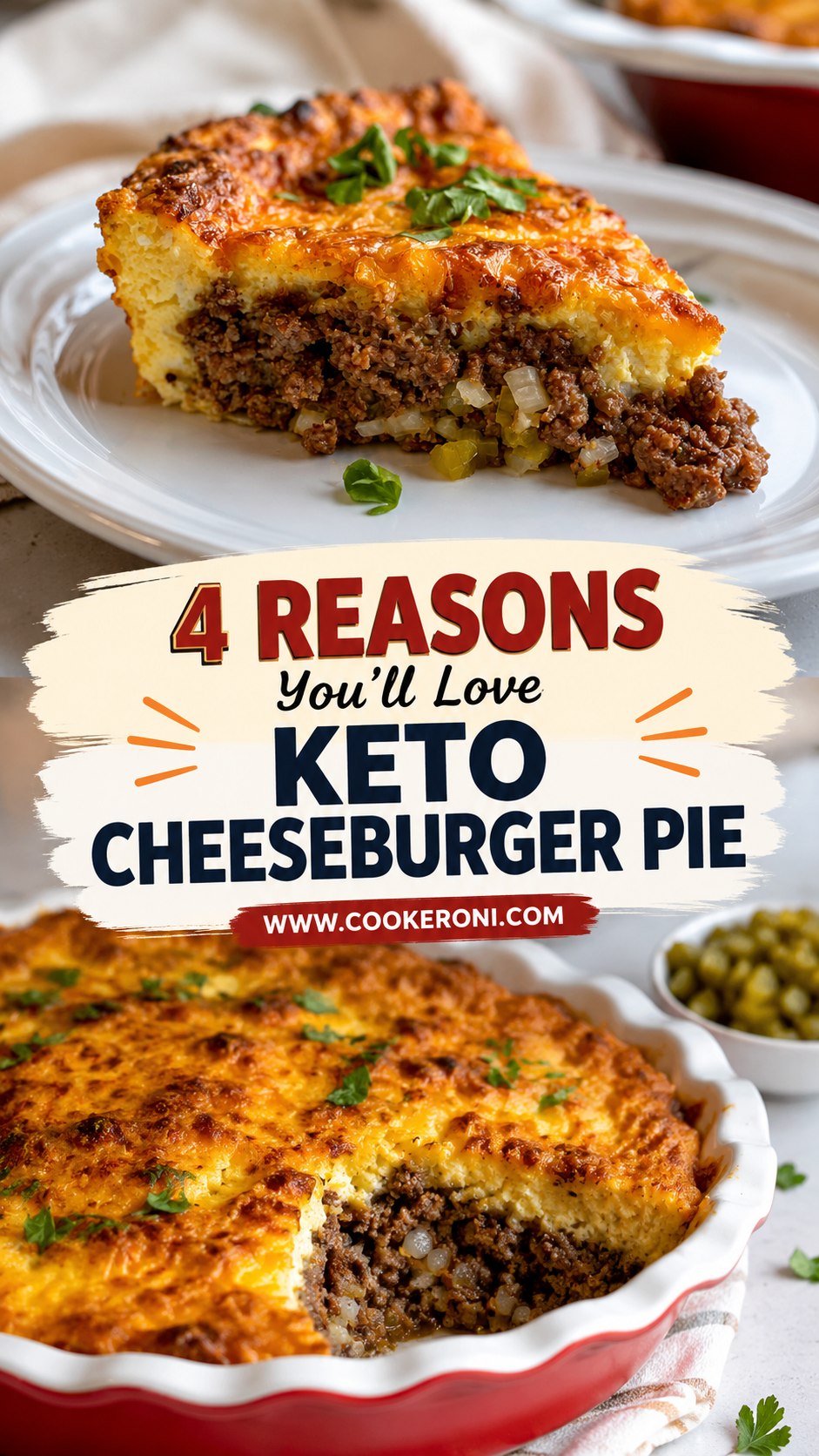 Keto Cheeseburger Pie
