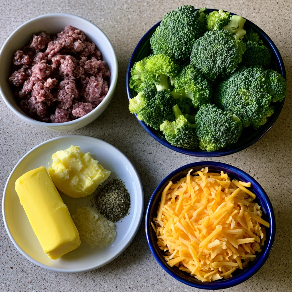 Keto Hamburger Broccoli Skillet