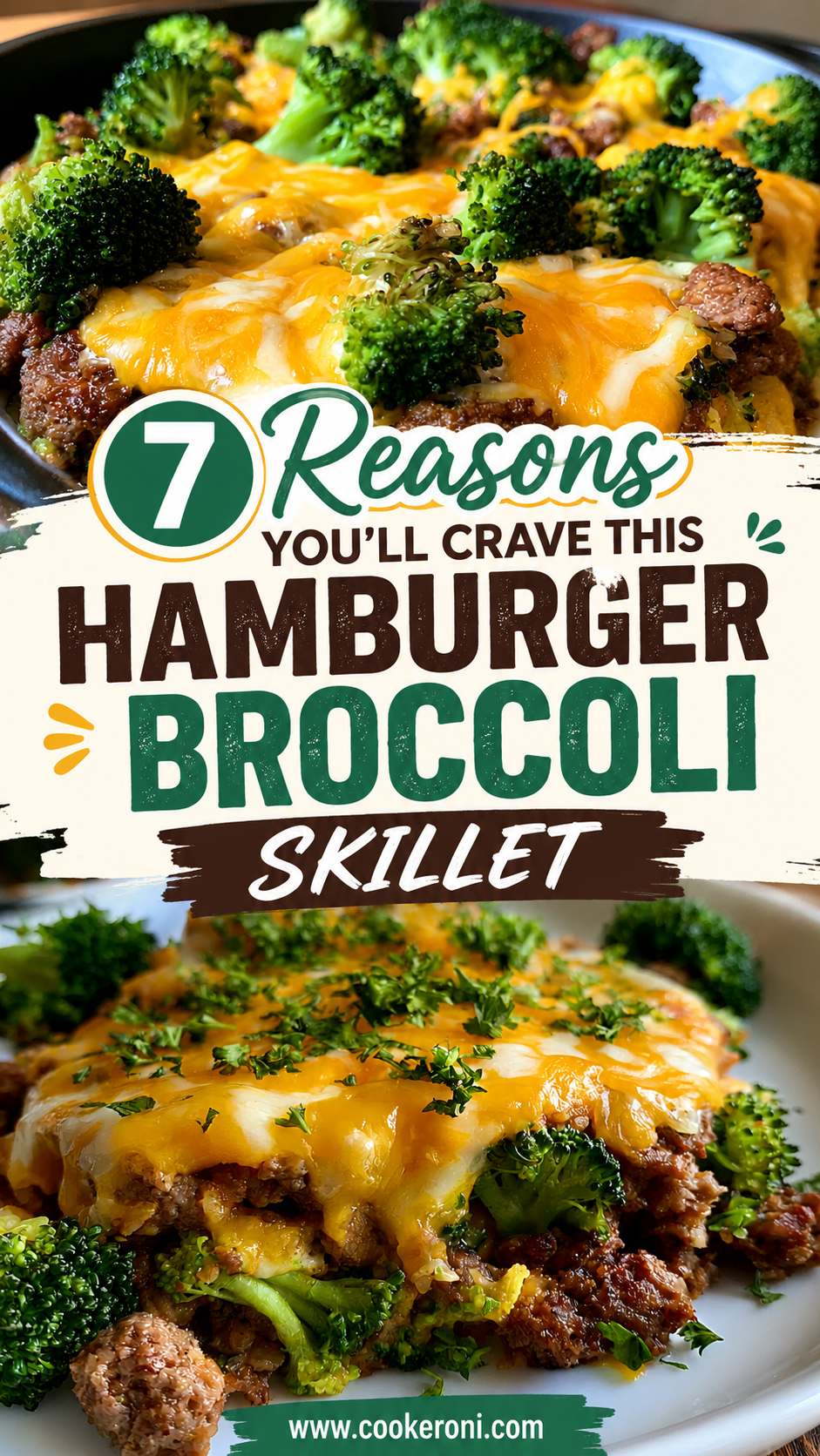 Keto Hamburger Broccoli Skillet