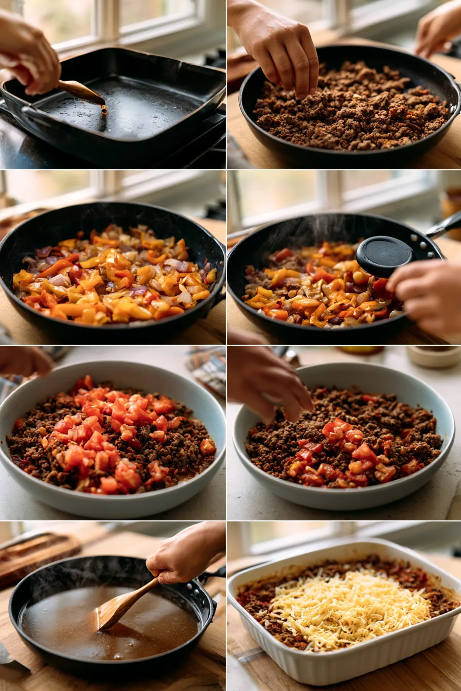 Keto Mexican Ground Beef Casserole