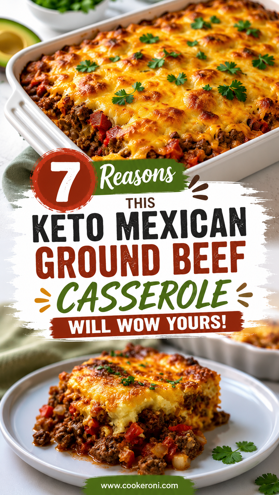 Keto Mexican Ground Beef Casserole