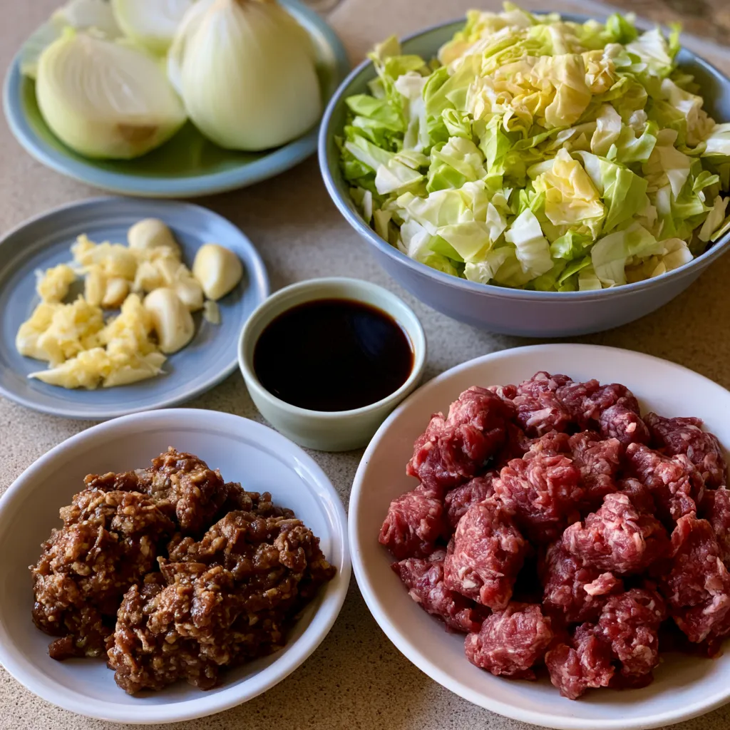 Korean Beef and Cabbage Stir Fry