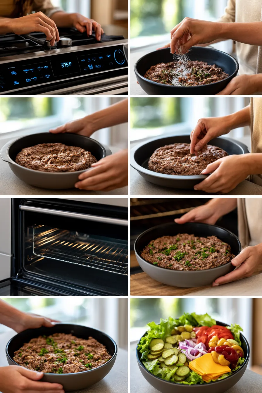 Loaded Burger Bowls