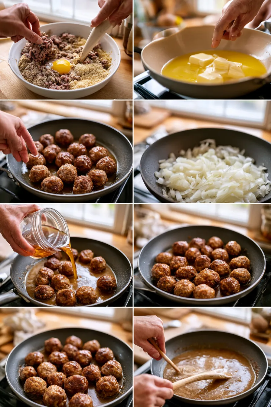 Meatballs in Brown Gravy