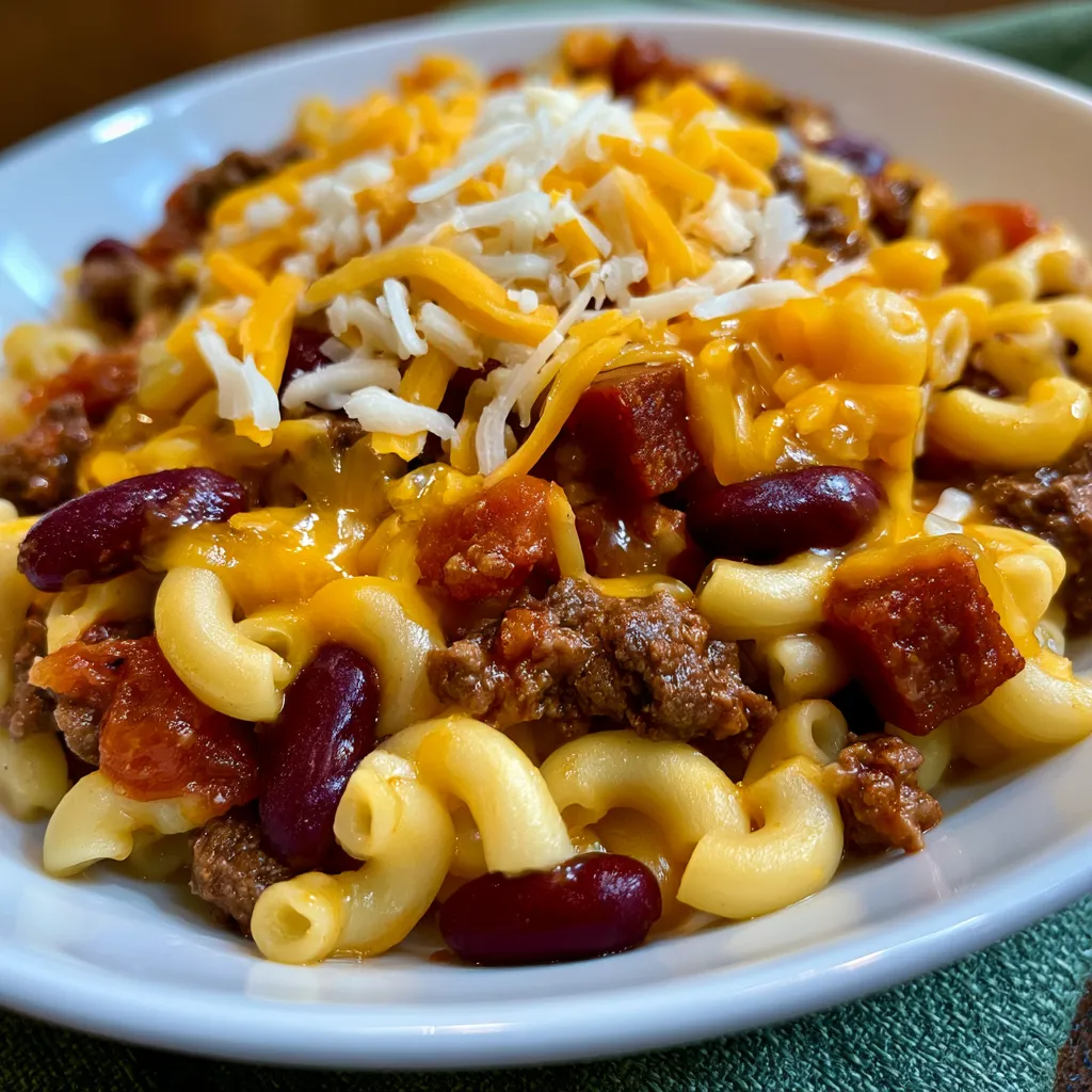 One Pot Chili Mac and Cheese