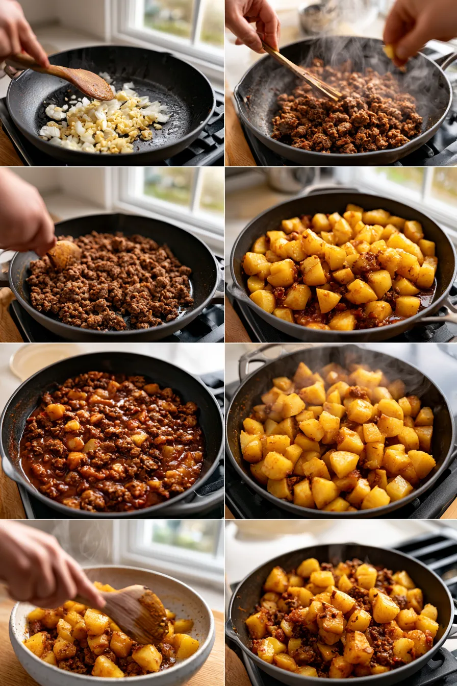 Sloppy Joe Potato Skillet