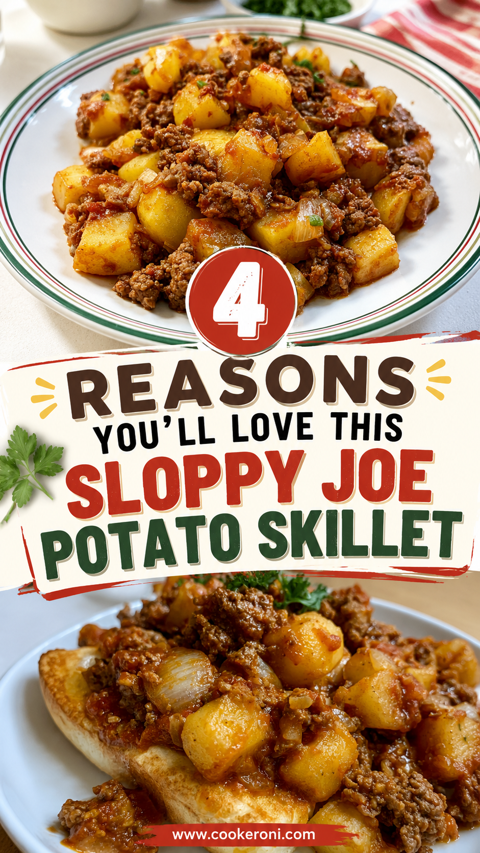 Sloppy Joe Potato Skillet