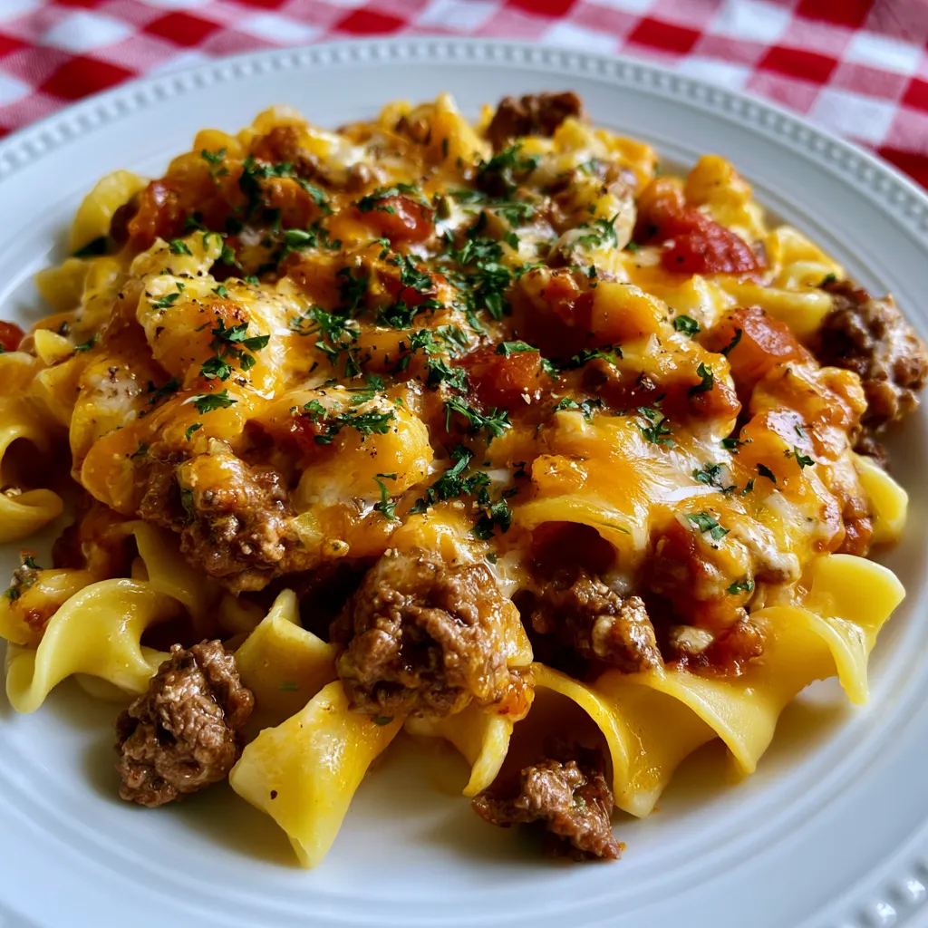 Slow Cooker Beef Pasta