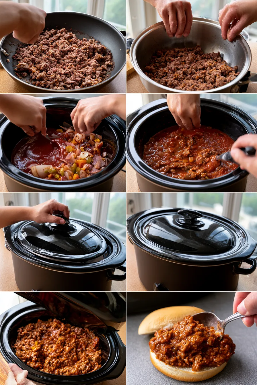 Slow Cooker Sloppy Joes