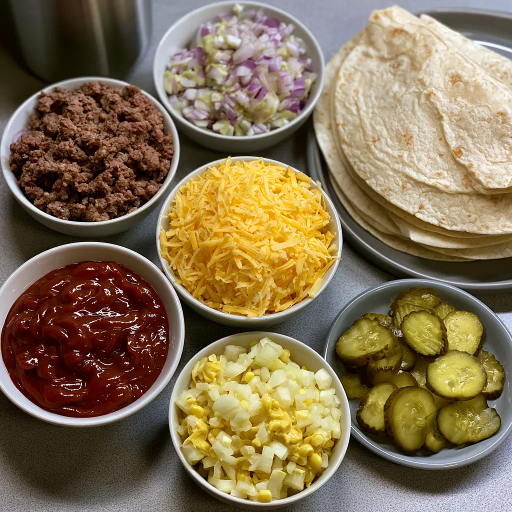 Smash Burger Tacos