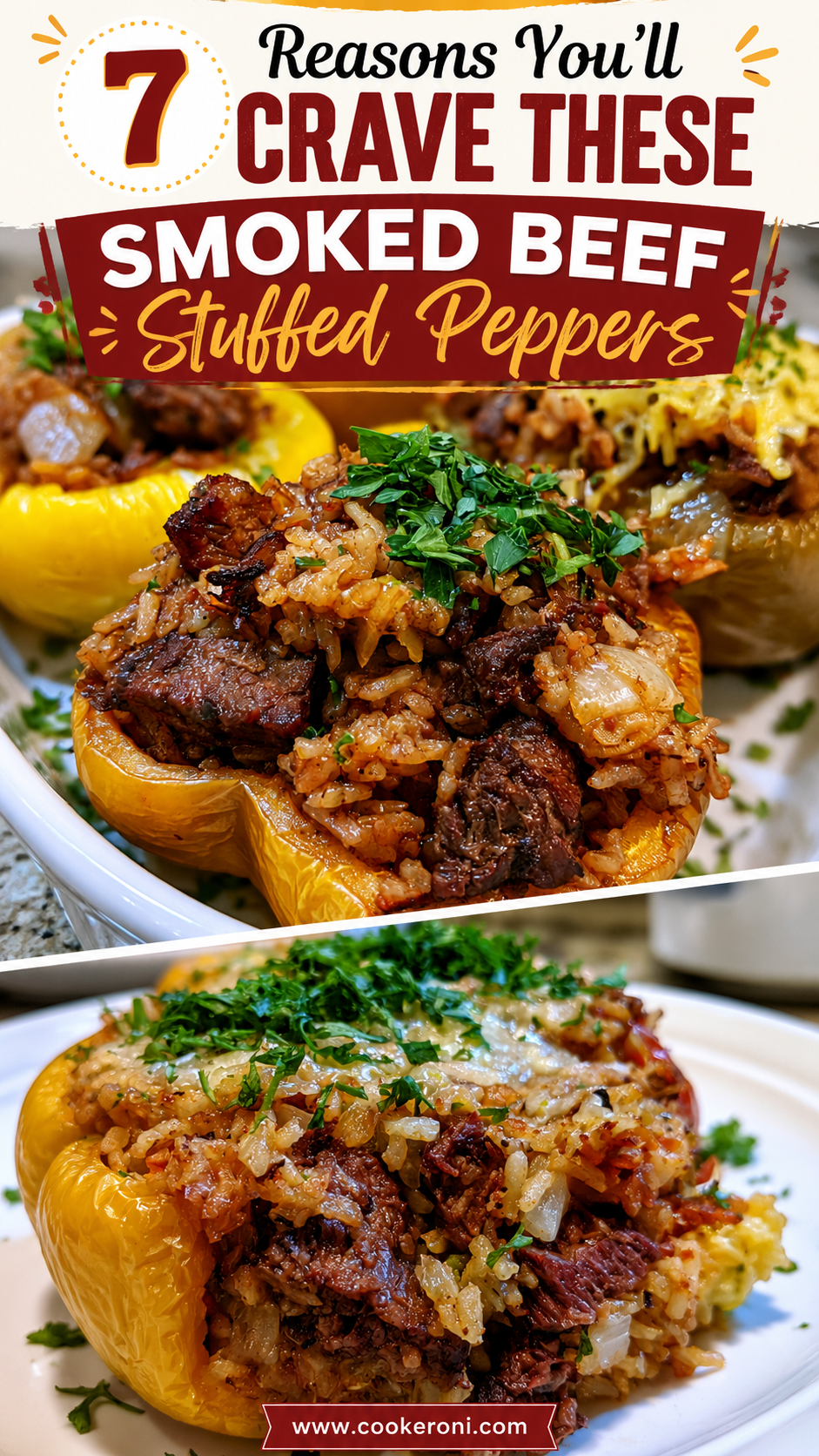 Smoked Beef Stuffed Peppers