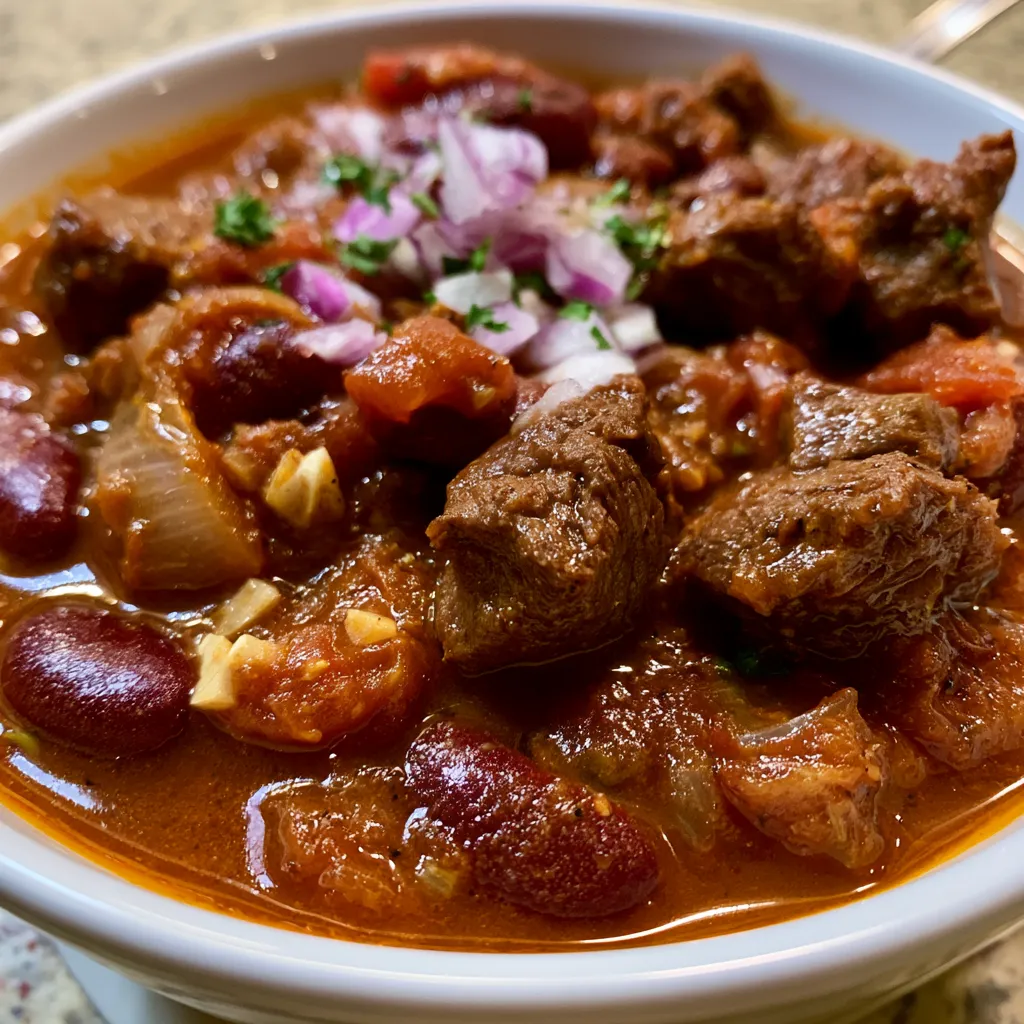 Spicy Smoky Beef Chili