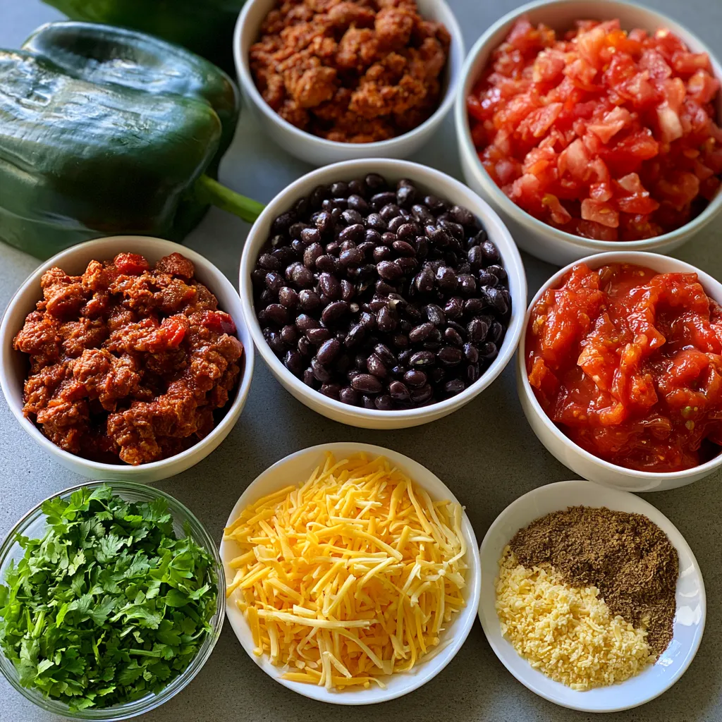 Stuffed Poblano Peppers