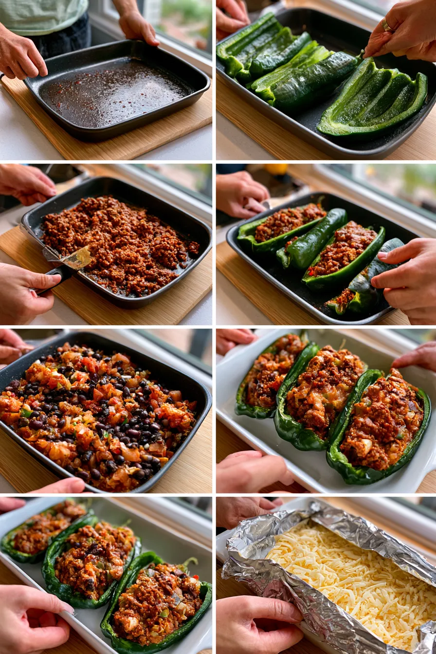 Stuffed Poblano Peppers