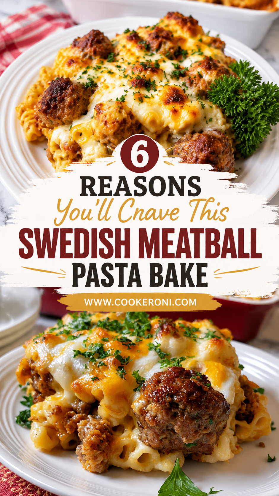 Swedish Meatball Pasta Bake