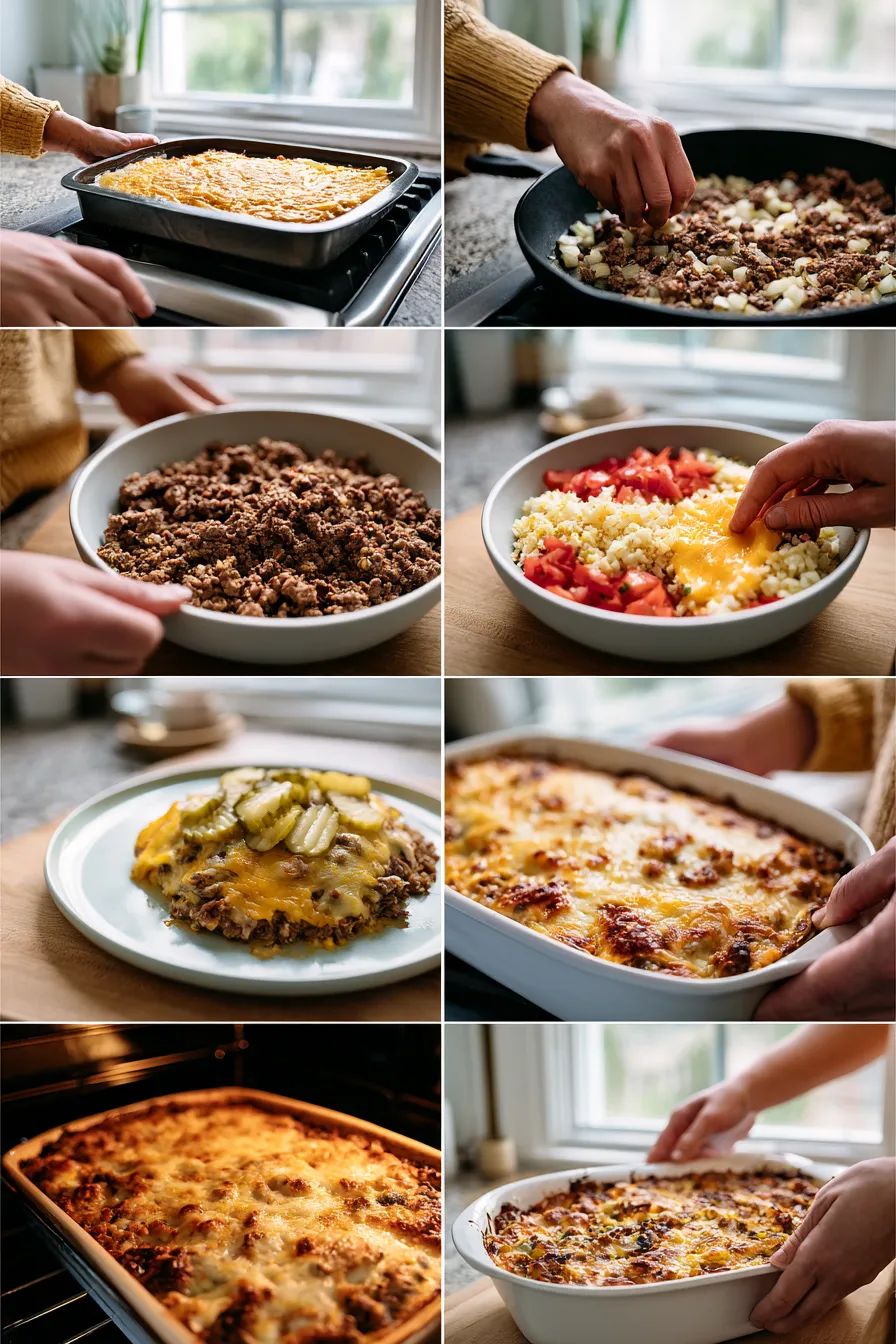 Beef Cheeseburger Casserole