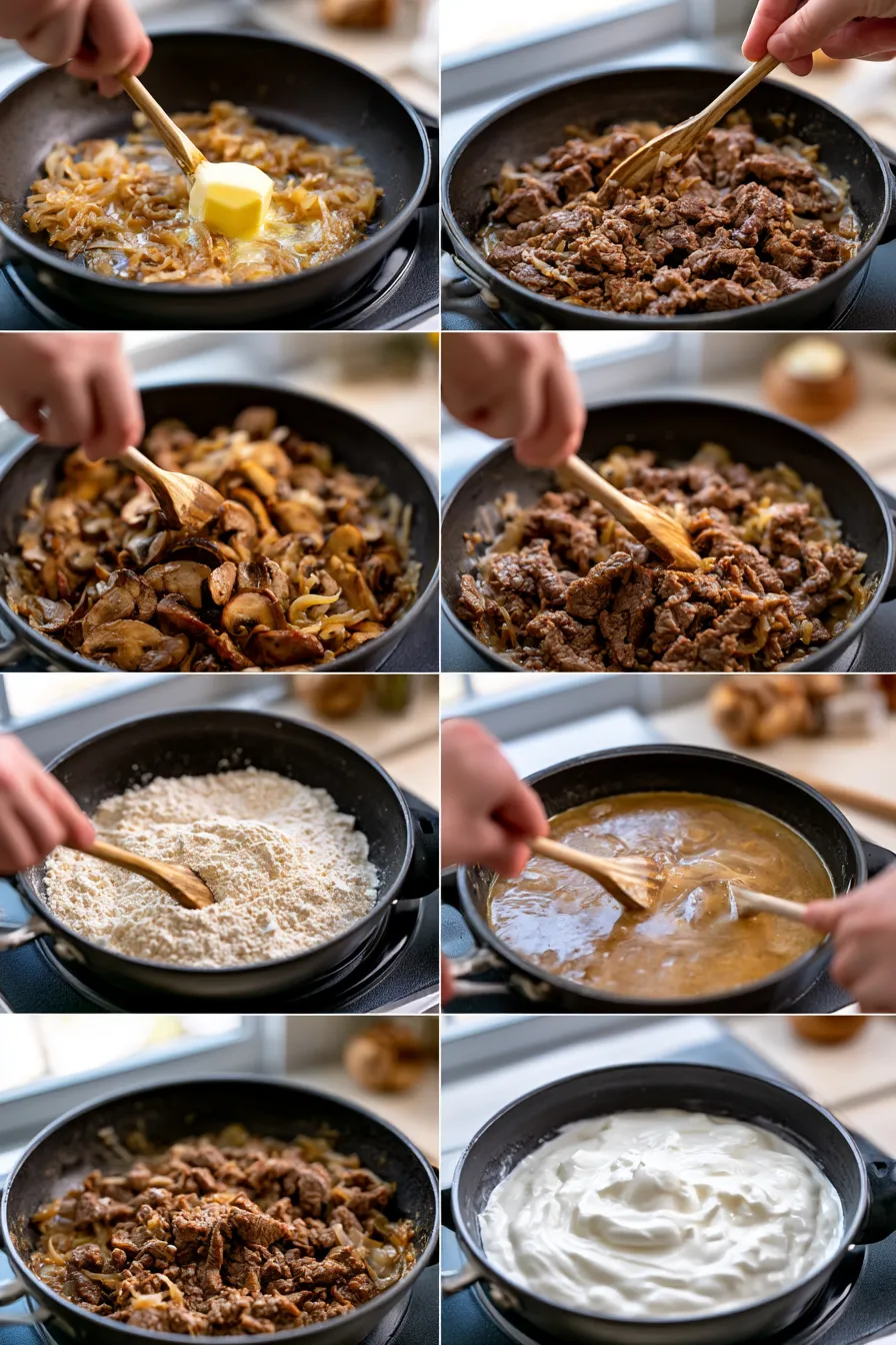 Beef Stroganoff