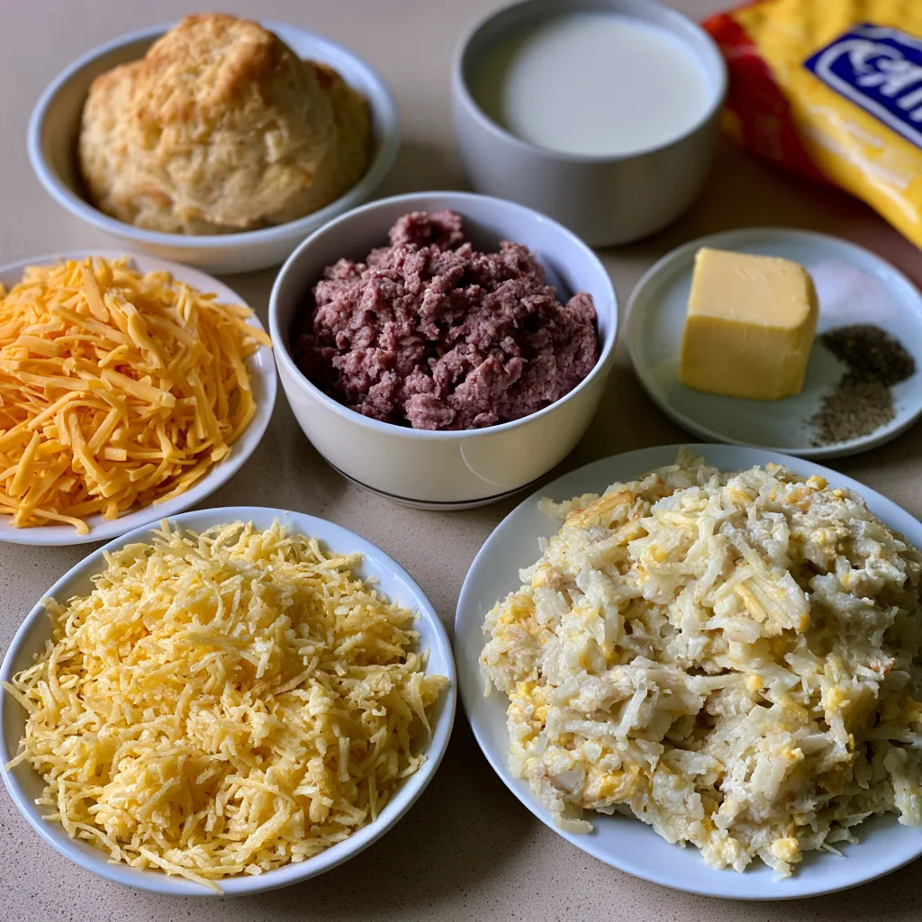 Cheddar Bay Hamburger Casserole