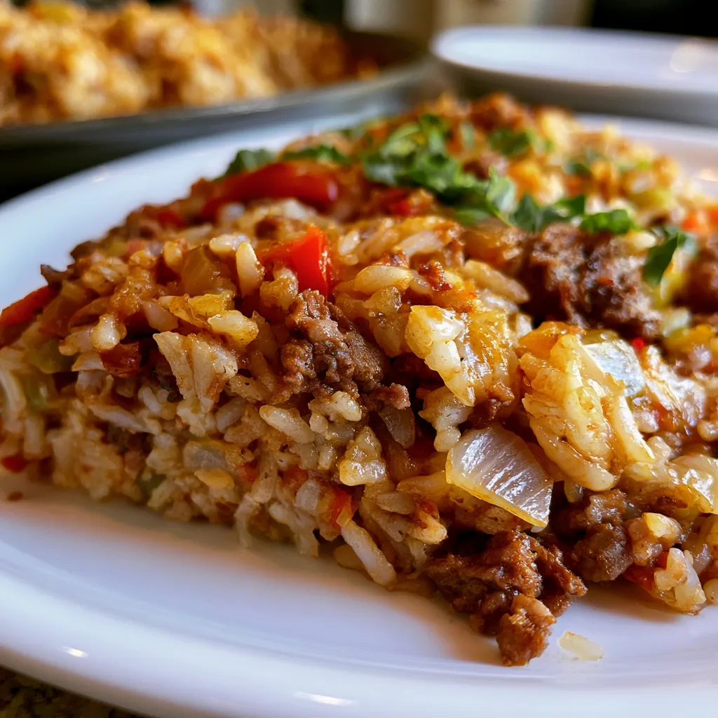 Ground Beef and Rice Skillet