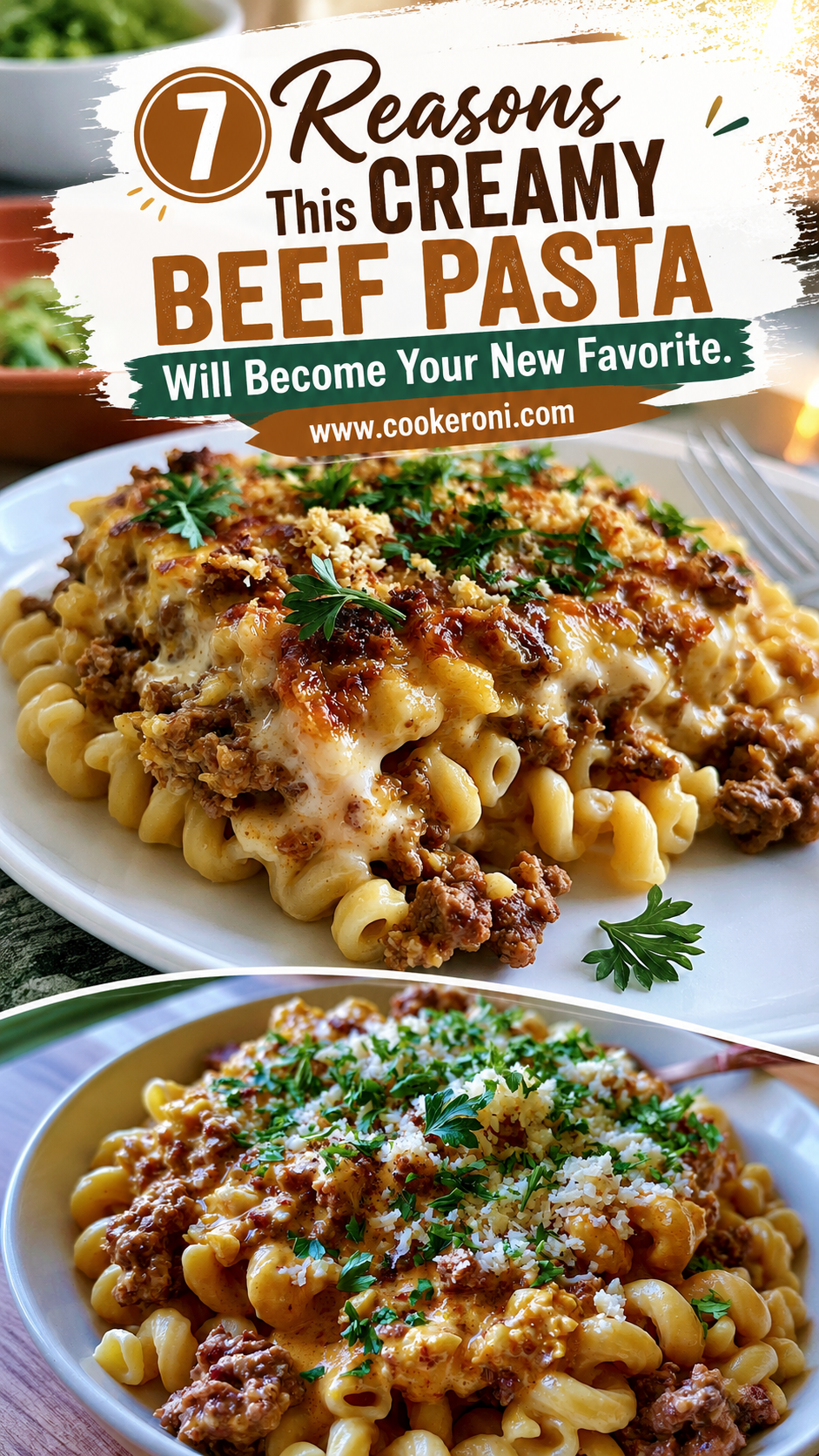 High-Protein Creamy Beef Pasta
