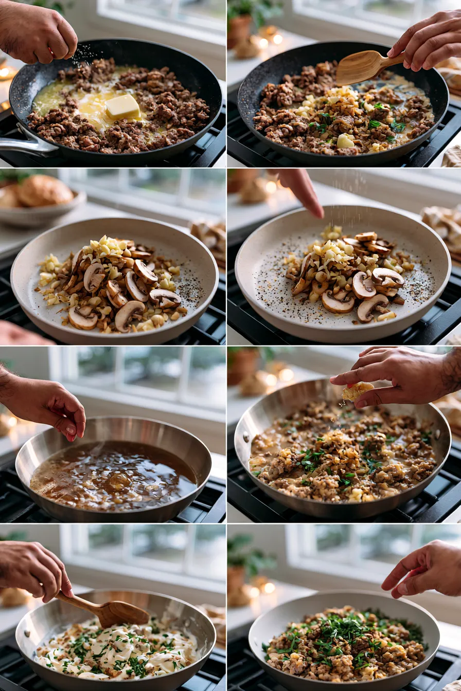 Keto Beef Stroganoff