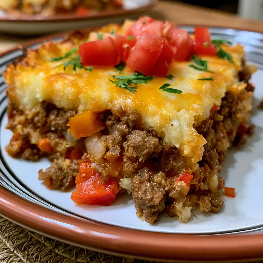 Keto Ground Beef Casserole
