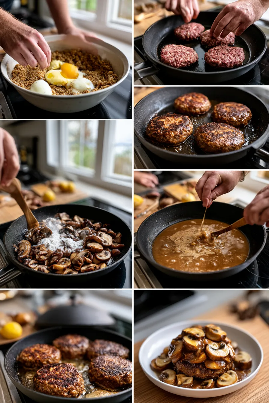 Salisbury Steak with Mushroom Gravy