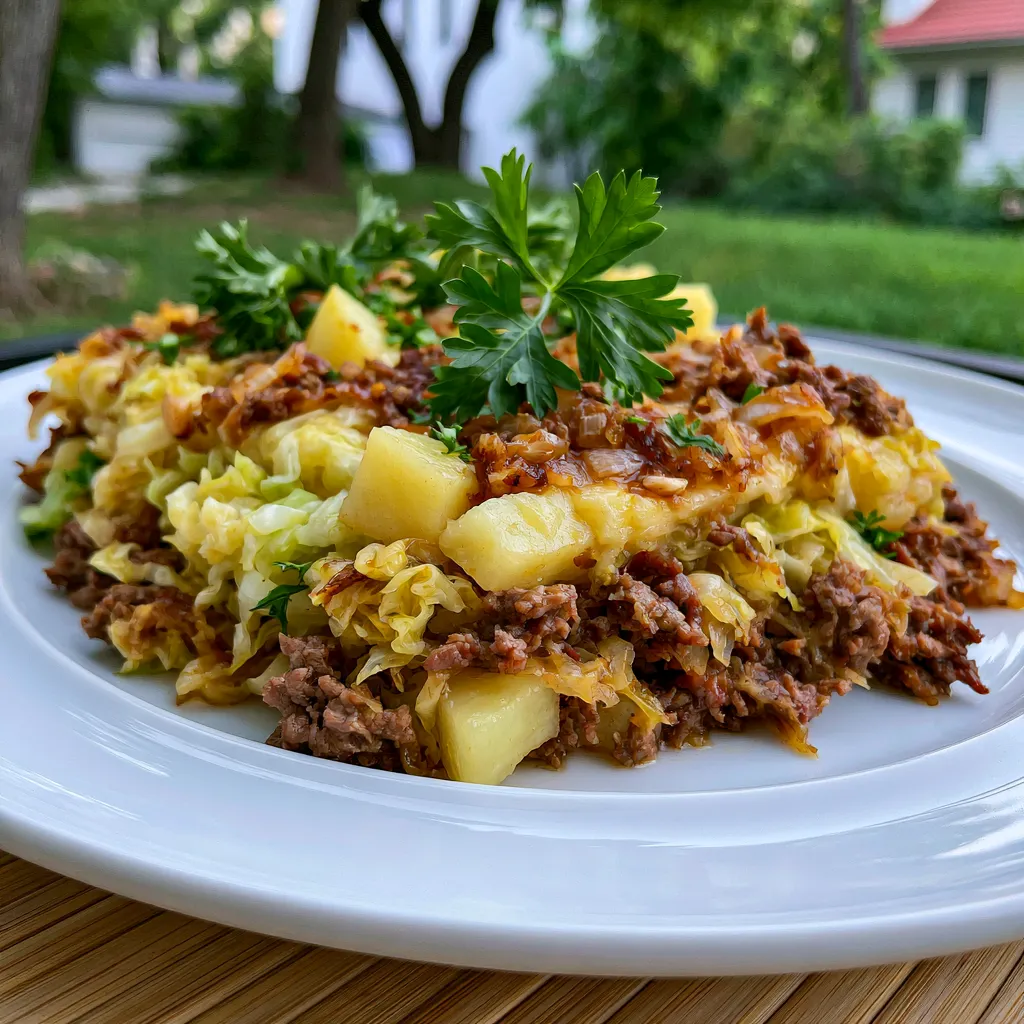 Savory Cabbage and Ground Beef
