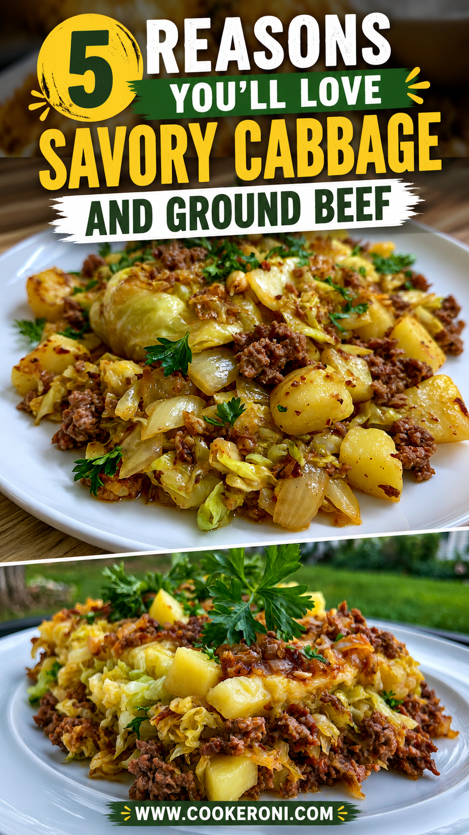 Savory Cabbage and Ground Beef