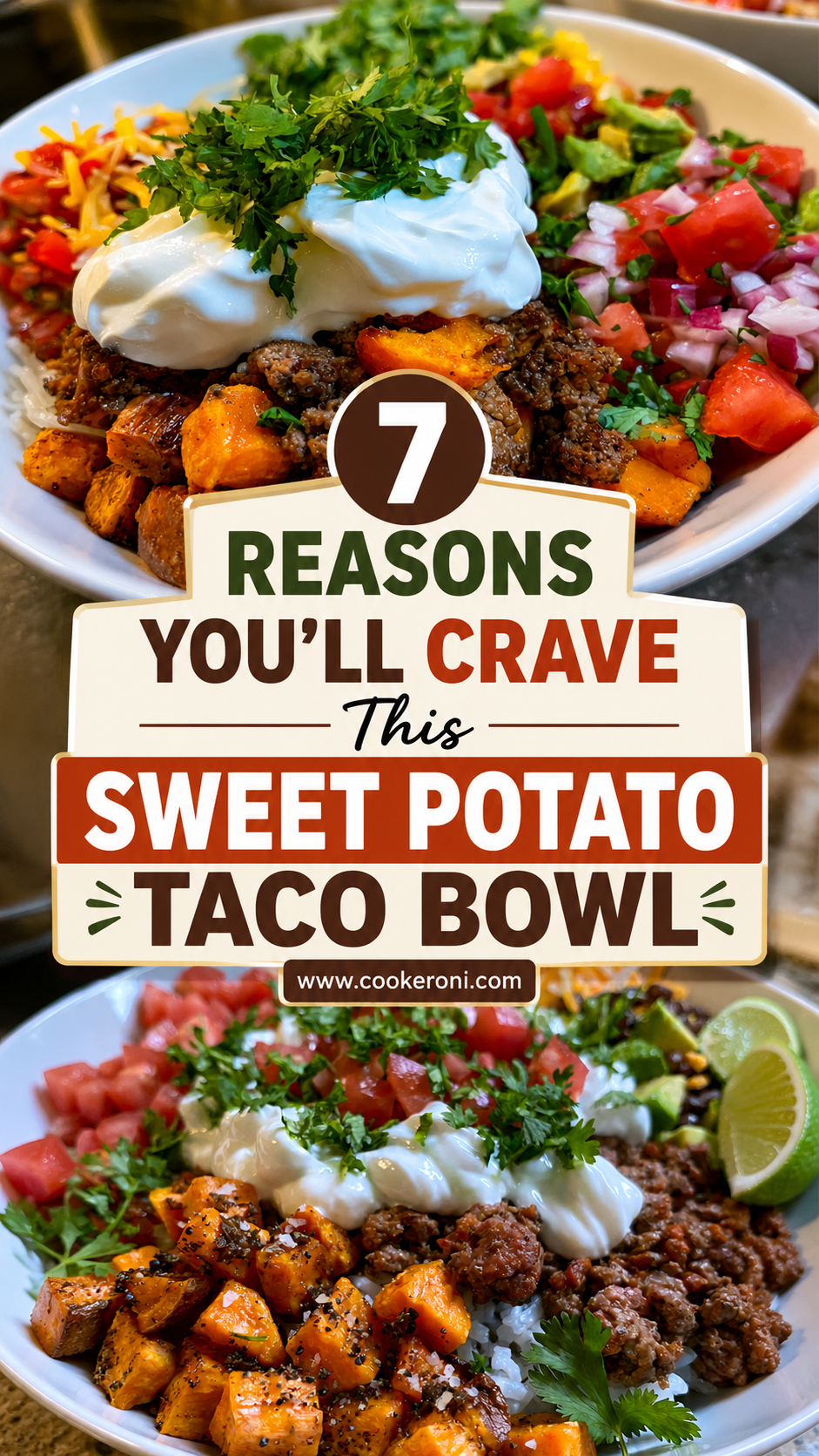 Sweet Potato Taco Bowl With Ground Beef